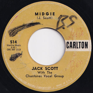 Jack Scott - The Way I Walk / Midgie (7 inch Record / Used)