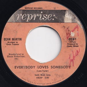 Dean Martin - Everybody Loves Somebody / A Little Voice (7 inch Record / Used)