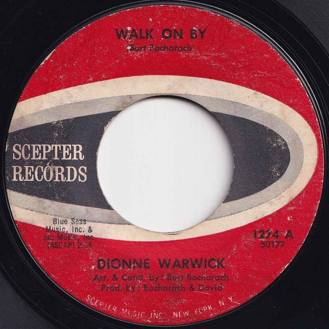 Dionne Warwick - Walk On By / Any Old Time Of Day (7 inch Record / Used)