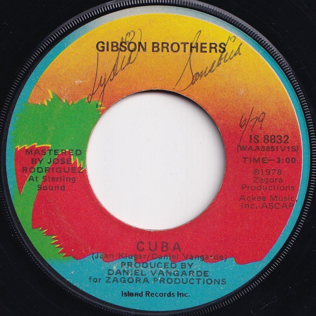 Gibson Brothers - Cuba / (Instrumental) (7 inch Record / Used)