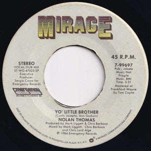 Nolan Thomas - Yo' Little Brother / (Dub Mix) (7 inch Record / Used)