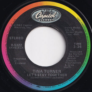 Tina Turner - Let's Stay Together / I Wrote A Letter (7 inch Record / Used)