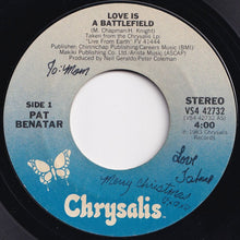 画像をギャラリービューアに読み込む, Benatar - Love Is A Battlefield / Hell Is For Children (Live Version) (7 inch Record / Used)
