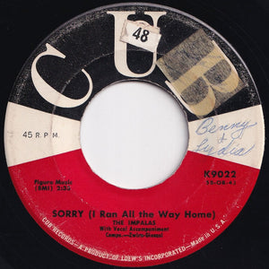 Impalas - Sorry (I Ran All The Way Home) / Fool, Fool, Fool (7 inch Record / Used)