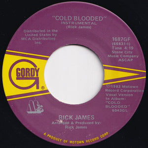 Rick James - Cold Blooded / (Instrumental) (7 inch Record / Used)