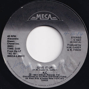 KC - Give It Up / Uptight (7 inch Record / Used)