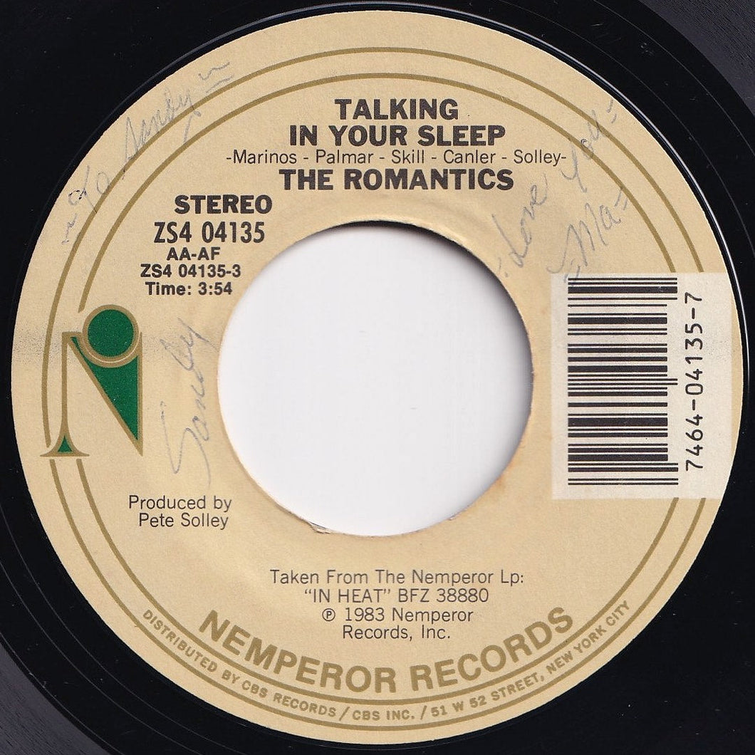 Romantics - Talking In Your Sleep / I'm Hip (7 inch Record / Used)