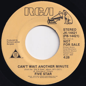 Five Star - Can't Wait Another Minute / Can't Wait Another Minute (7 inch Record / Used)