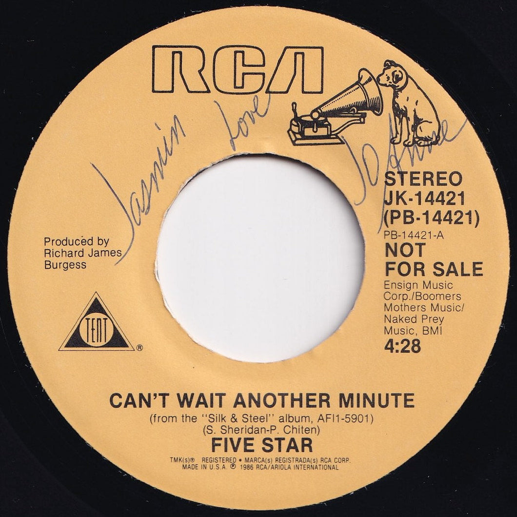 Five Star - Can't Wait Another Minute / Can't Wait Another Minute (7 inch Record / Used)