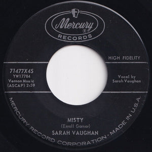 Sarah Vaughan - Broken-Hearted Melody / Misty (7 inch Record / Used)