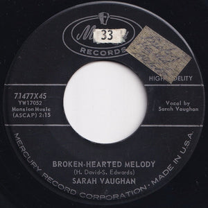 Sarah Vaughan - Broken-Hearted Melody / Misty (7 inch Record / Used)