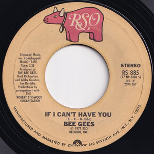 Bee Gees - Stayin' Alive / If I Can't Have You (7 inch Record / Used)