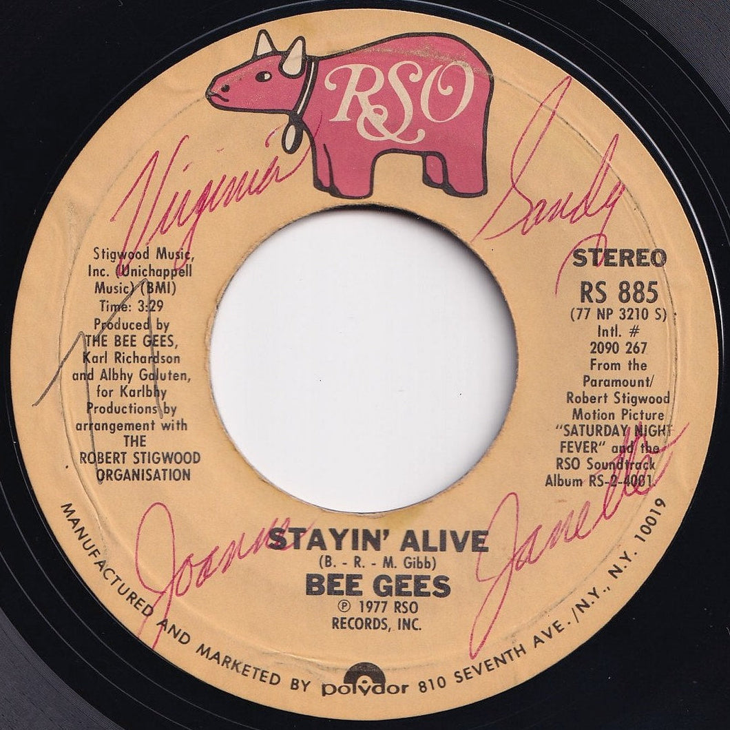 Bee Gees - Stayin' Alive / If I Can't Have You (7 inch Record / Used)