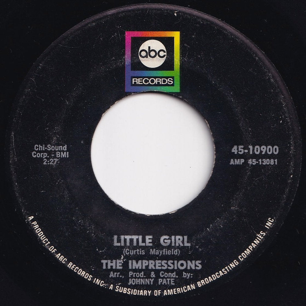 Impressions - Little Girl / You Always Hurt Me (7 inch Record / Used)