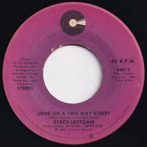 Stacy Lattisaw - Love On A Two Way Street / Baby I Love You (7 inch Record / Used)