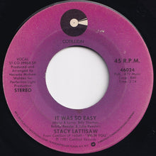 画像をギャラリービューアに読み込む, Stacy Lattisaw - It Was So Easy / Screamin&#39; Off The Top (7 inch Record / Used)
