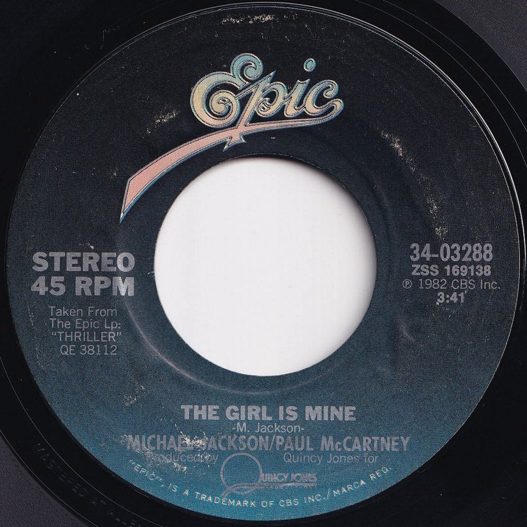 Michael Jackson, Paul McCartney - The Girl Is Mine / Can't Get Outta The Rain (7 inch Record / Used)