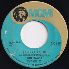 Load image into Gallery viewer, Lou Rawls - A Natural Man / Believe In Me (7 inch Record / Used)
