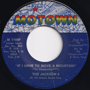 Jackson 5 - Little Bitty Pretty One / If I Have To Move A Mountain (7 inch Record / Used)