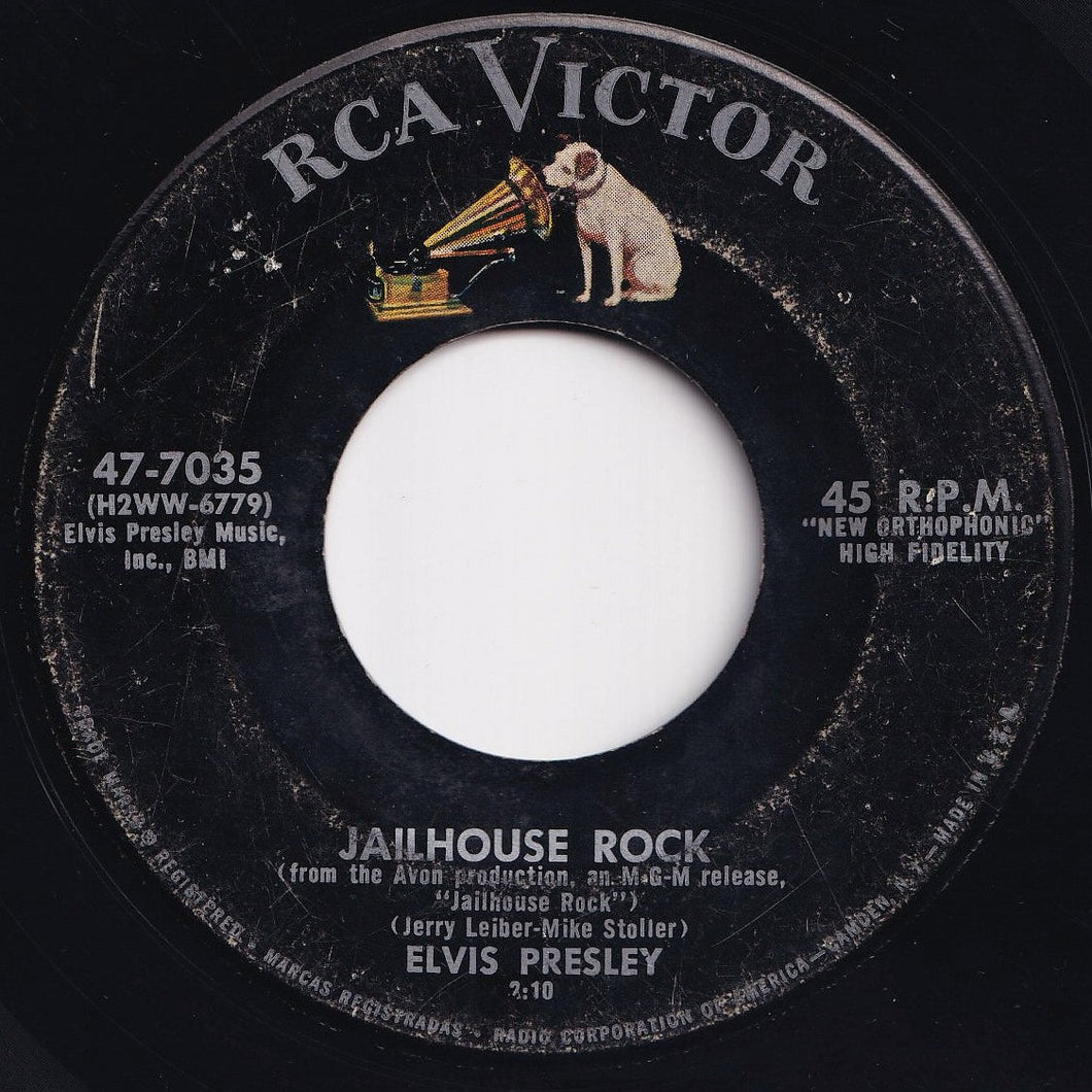 Elvis Presley - Jailhouse Rock / Treat Me Nice (7 inch Record / Used)