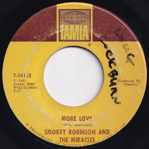 Smokey Robinson And The Miracles - More Love / Swept For You Baby (7 inch Record / Used)