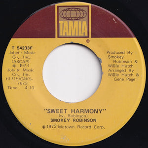 Smokey Robinson - Sweet Harmony / Want To Know My Mind (7 inch Record / Used)