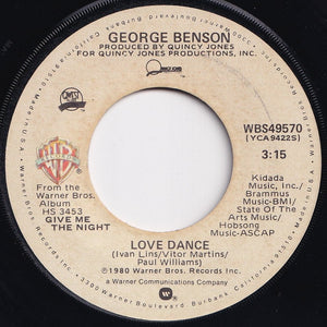 George Benson - Love X Love / Love Dance (7 inch Record / Used)