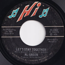 Load image into Gallery viewer, Al Green - Let&#39;s Stay Together / Tomorrow&#39;s Dream (7 inch Record / Used)
