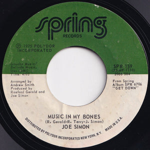 Joe Simon - Music In My Bones / Fire Burning  (7 inch Record / Used)