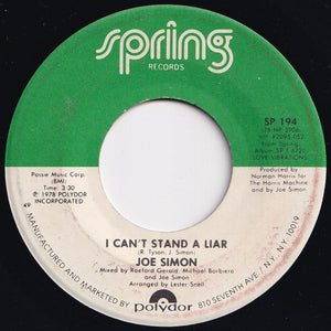 Joe Simon - Going Through These Changes / I Can't Stand A Liar (7 inch Record / Used)