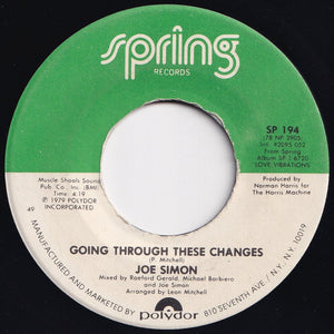 Joe Simon - Going Through These Changes / I Can't Stand A Liar (7 inch Record / Used)