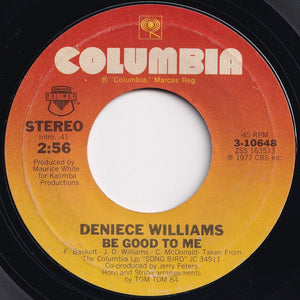 Deniece Williams - Baby, Baby My Love's All For You / Be Good To Me (7 inch Record / Used)