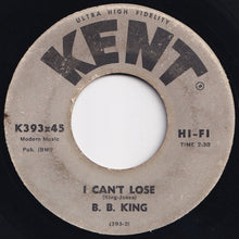 Load image into Gallery viewer, B.B. King - Rock Me Baby / I Can&#39;t Lose (7 inch Record / Used)
