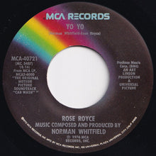 画像をギャラリービューアに読み込む, Rose Royce - I&#39;m Going Down / Yo Yo (7 inch Record / Used)
