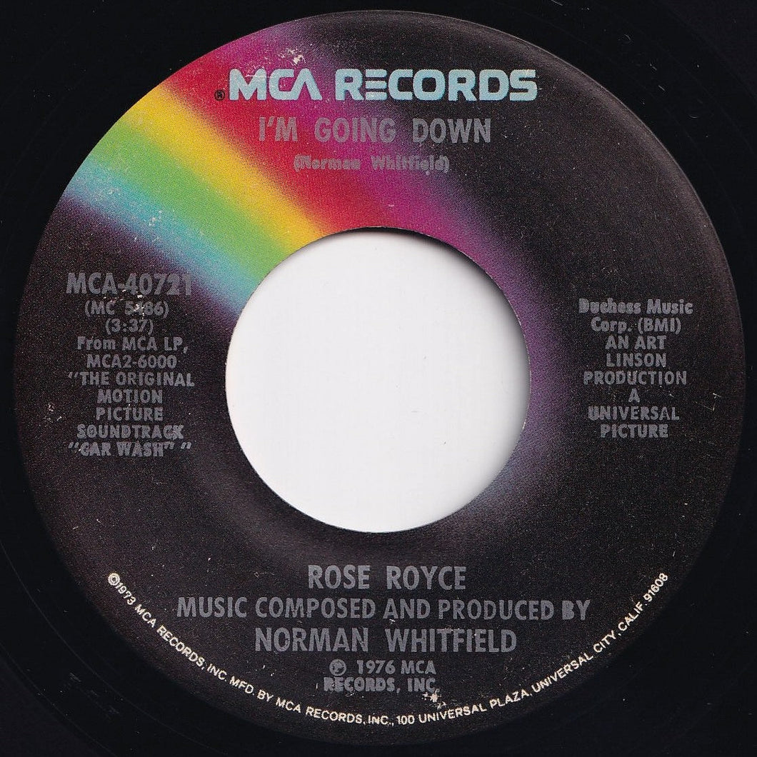 Rose Royce - I'm Going Down / Yo Yo (7 inch Record / Used)