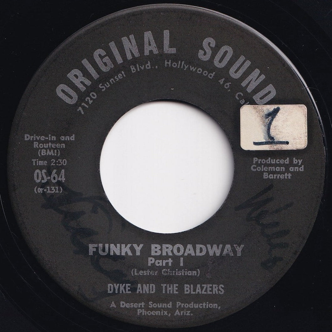 Dyke And The Blazers - Funky Broadway (Part 1) / (Part 2) (7 inch Record / Used)