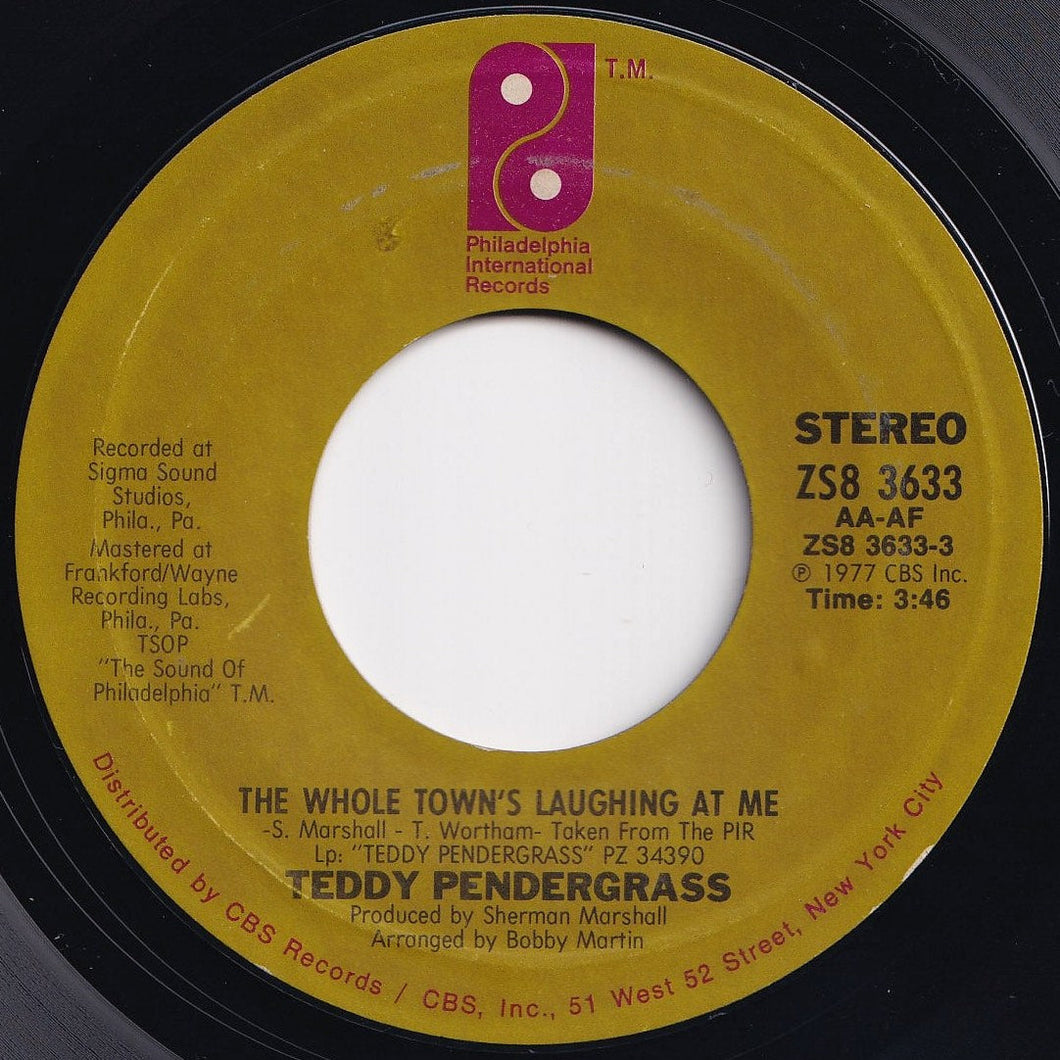 Teddy Pendergrass - The Whole Town's Laughing At Me / The More I Get, The More I Want (7 inch Record / Used)