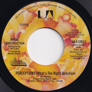 Brass Construction - Get Up / Perceptions (What's The Right Direction) (7 inch Record / Used)