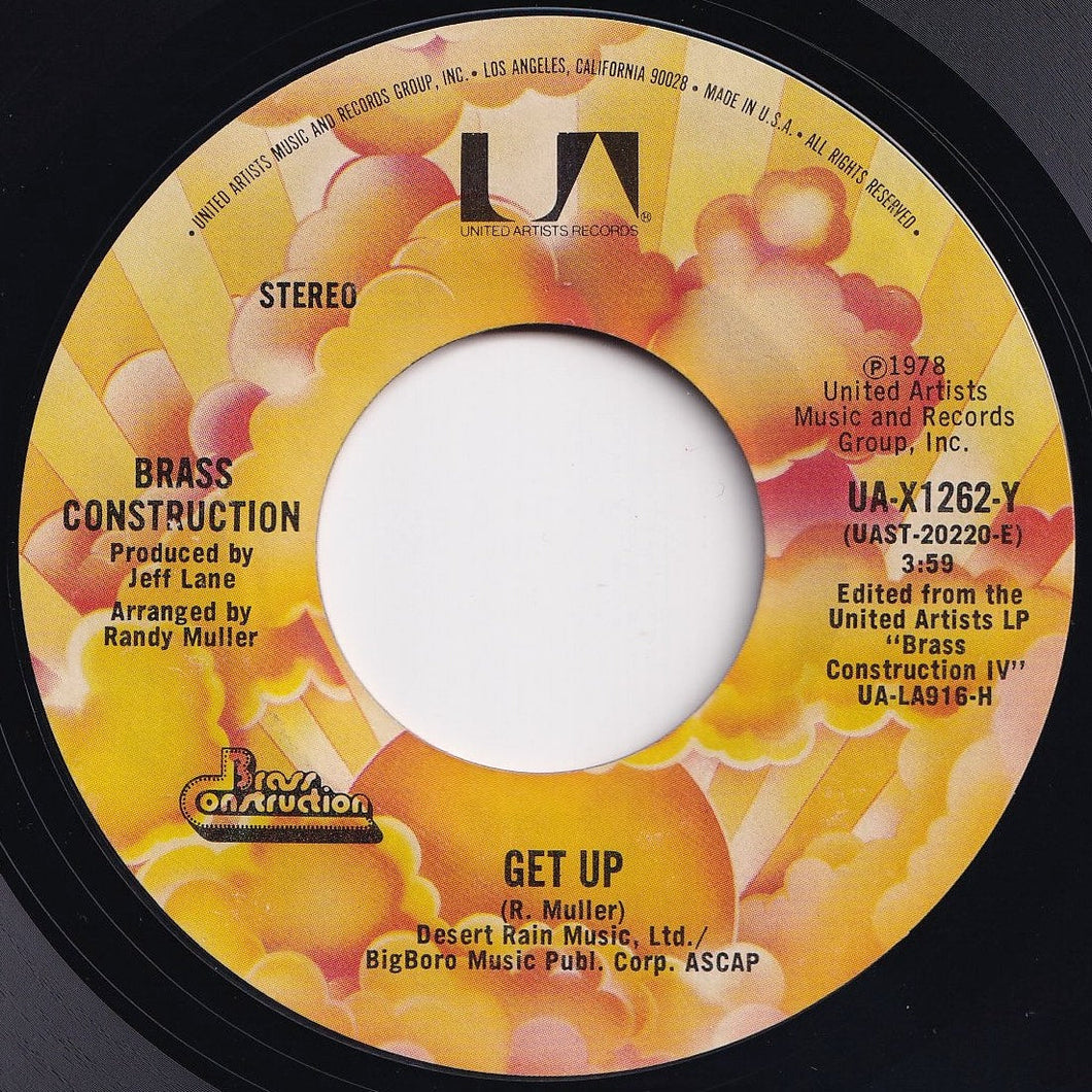 Brass Construction - Get Up / Perceptions (What's The Right Direction) (7 inch Record / Used)