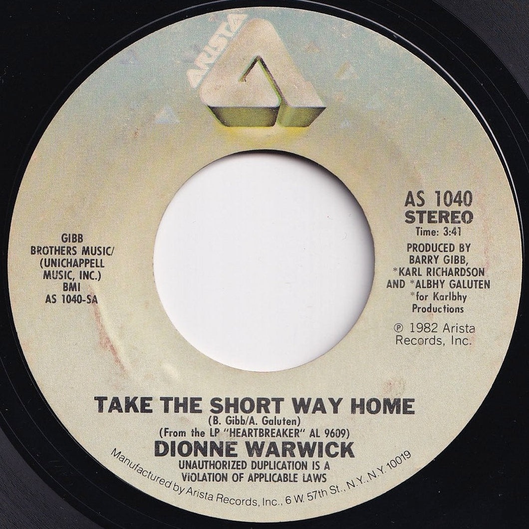 Dionne Warwick - Take The Short Way Home / Just One More Night (7 inch Record / Used)