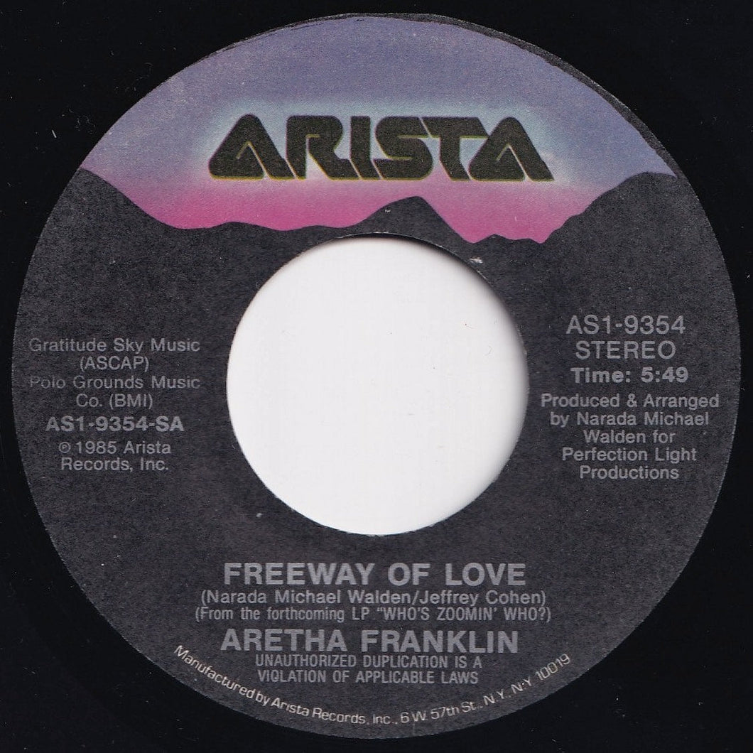 Aretha Franklin - Freeway Of Love / Until You Say You Love Me (7 inch Record / Used)