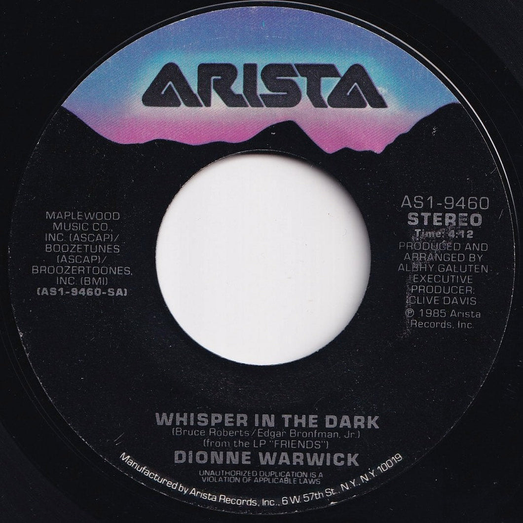 Dionne Warwick - Whisper In The Dark / Extravagant Gestures (7 inch Record / Used)