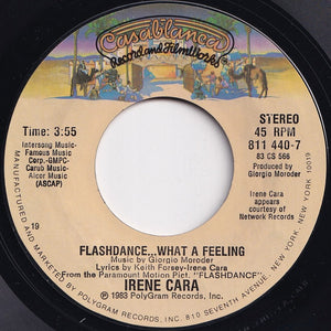 Irene Cara - Flashdance... What A Feeling / Love Theme From "Flashdance" (Instrumental) (7 inch Record / Used)