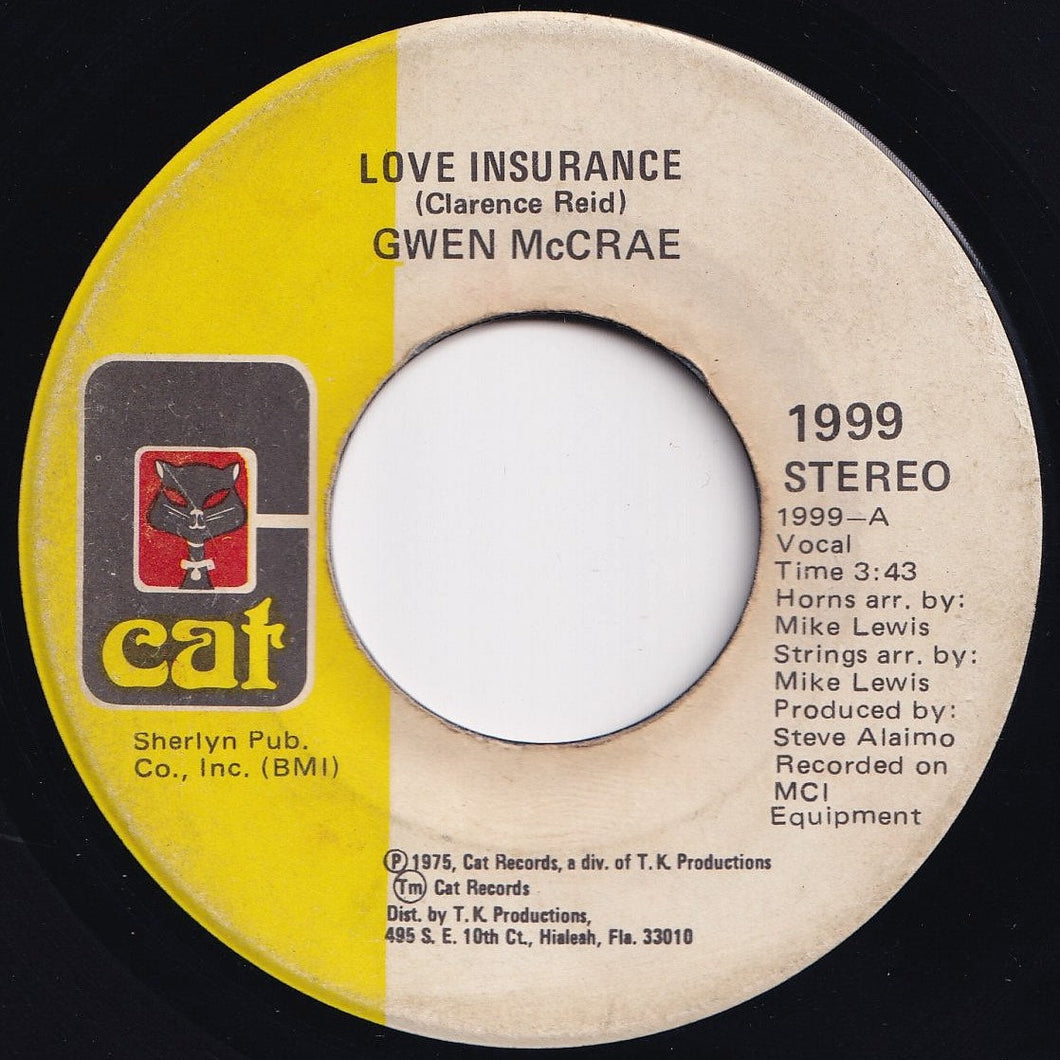 Gwen McCrae - Love Insurance / He Keeps Something Groovy Goin' On (7 inch Record / Used)