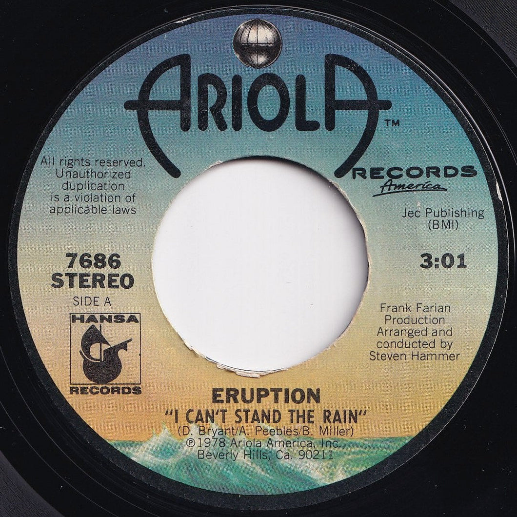 Eruption - I Can't Stand The Rain / Be Yourself (7 inch Record / Used)