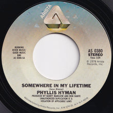 Load image into Gallery viewer, Phyllis Hyman - Somewhere In My Lifetime / Gonna Make Changes (7 inch Record / Used)
