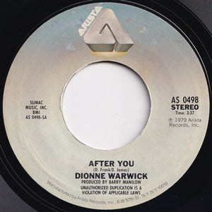 Dionne Warwick - After You / Out Of My Hands (7 inch Record / Used)