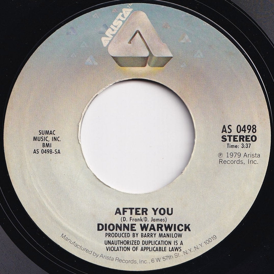 Dionne Warwick - After You / Out Of My Hands (7 inch Record / Used)