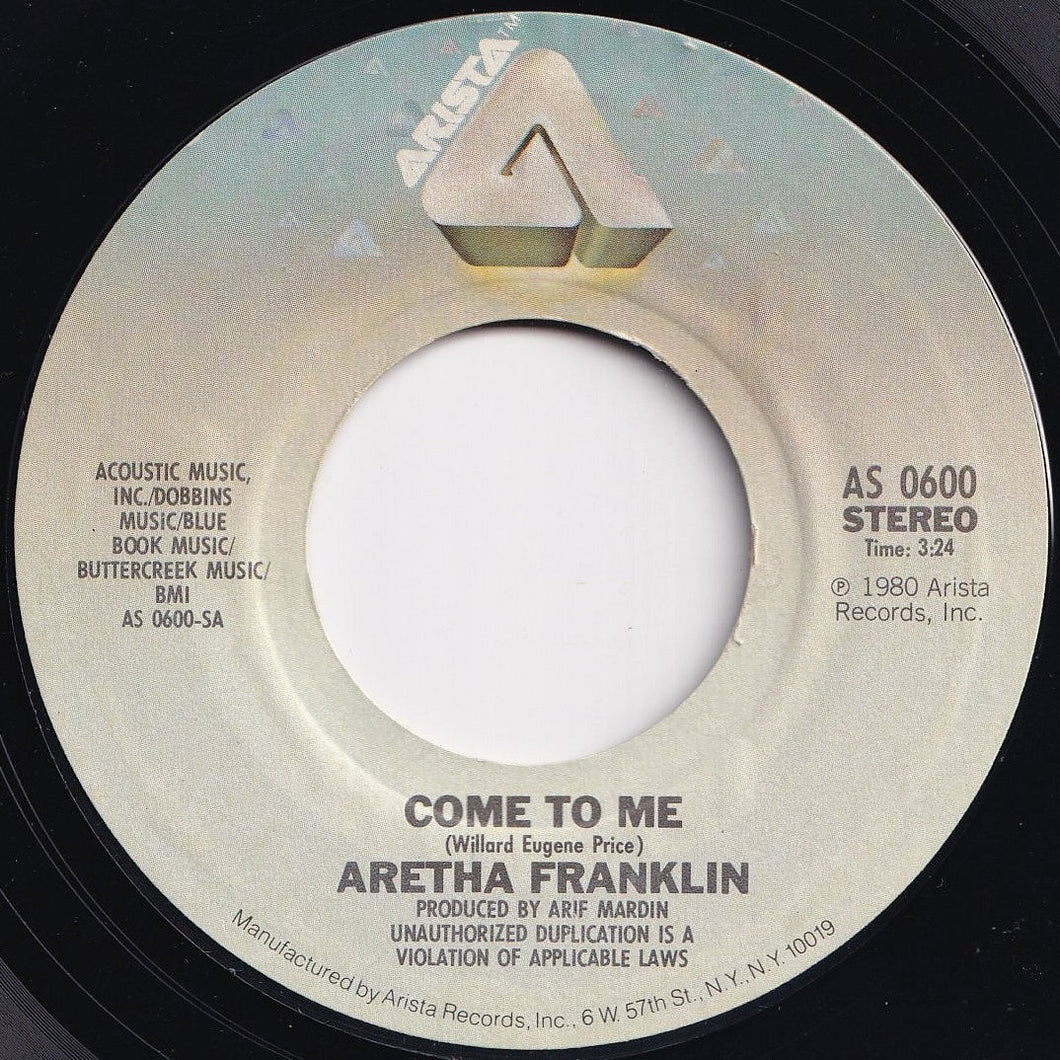 Aretha Franklin - Come To Me / School Days (7 inch Record / Used)