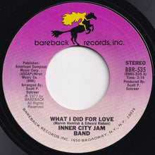 Load image into Gallery viewer, Inner City Jam Band - What I Did For Love / Hurt (7 inch Record / Used)
